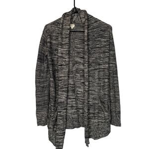 Wilfred Heathered Gray Silk Blend Long Sleeve Sweater Knit Cardigan Women Sz XXS